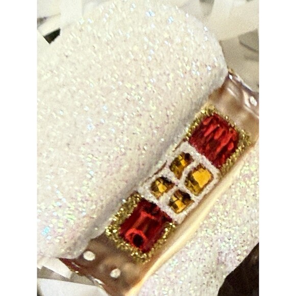 Gingerbread House Glass Christmas Holiday Ornament Made In Poland - Picture 12 of 16